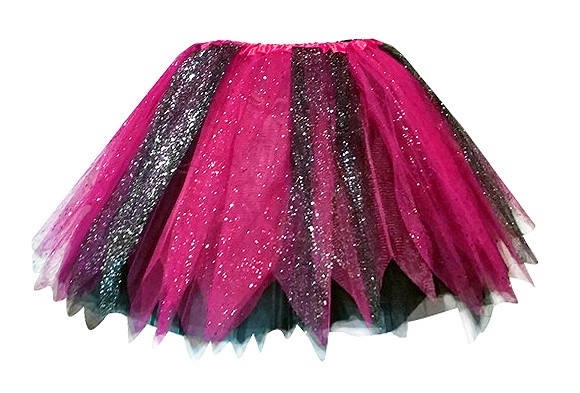 Uitgelezene Glitter tule rokje, tutu 2 of meerkleurige (petticoat), volwassen MK-36